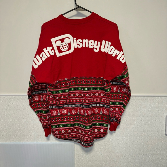 Tops - Walt Disney Parks Spirit Jersey Rare XS Authentic Red Christmas 2018 Women’s